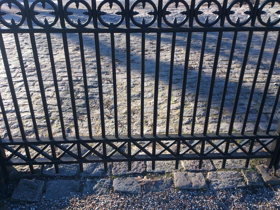 fences iron texture pattern black