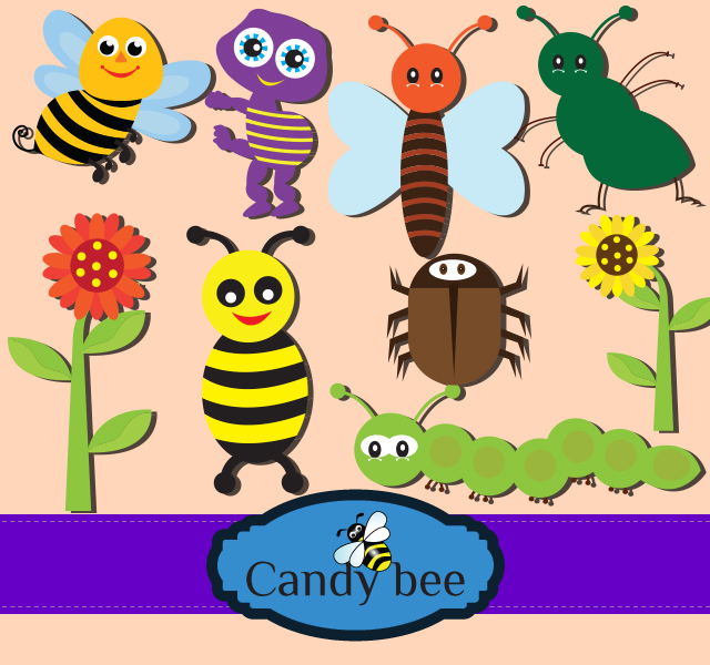 Home Digital Cliparts Cute Bugs Clipart free image download