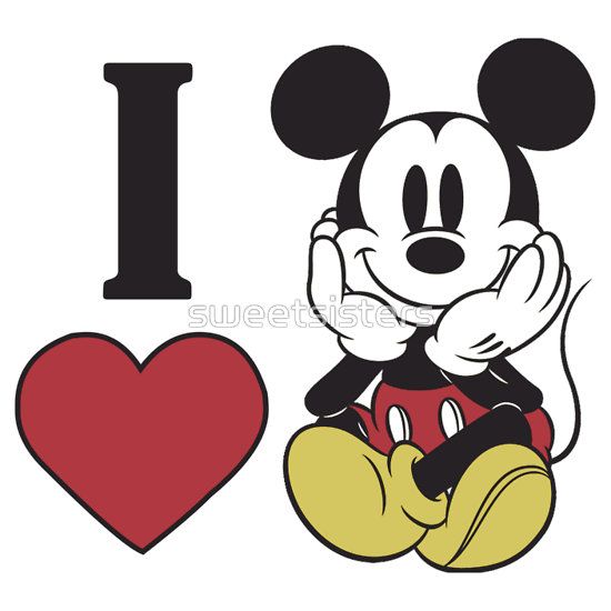 I Love Mickey Mouse Clip Art free image download