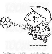 Kicking Soccer Ball