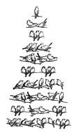 Vintage Christmas Tree drawing