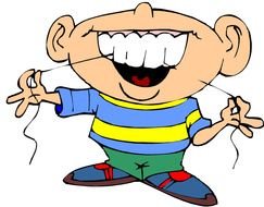 Flossing Teeth Clip Art N2