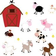 Baby Farm Animal drawing