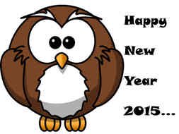 Happy New Year of 2015 clipart