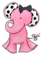 Pink Elephant Clip Art N5