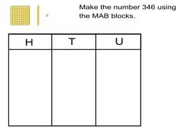 Place Value Blocks drawing