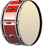 Bass Drum Clip Art drawing