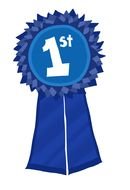 first place award award and blue ribbon