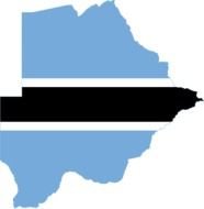 Description Flag Map Of Botswanasvg