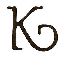 black Letter K drawing