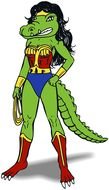 Wonder Woman as a graphic illustration