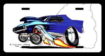 License Plate Art drawing