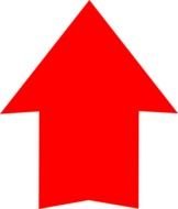 Red Arrow Pointing Up N2