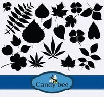Home Silhouette Clipart Leafs