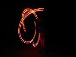 Fire Staff Spinning