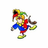 Dinky Bears Hula Hooping Clown Photo Cutout