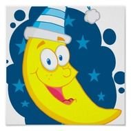 Cute Cartoon Moon Clip Art