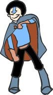 avatar in the form of a man in a cloak