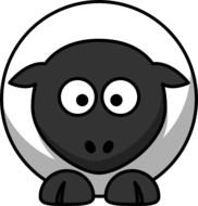 Cartoon Sheep Clip Art N11