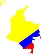 colorful Map Of Colombia