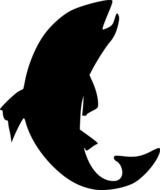 Trout Silhouette Clip Art