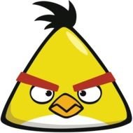 Angry Star Birds yellow drawing