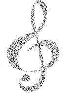 Music Notes black drawing