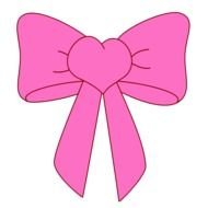 Pink Bow Clip Art N16