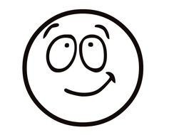Coloring page, Smiley Face