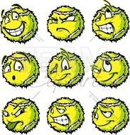 Cartoon Tennis Ball
