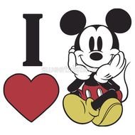 I Love Mickey Mouse Clip Art