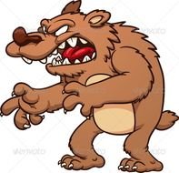 Angry Bear Cartoon