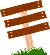 Wood Sign Clip Art N9
