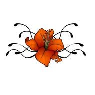 tattoo design with lily flower