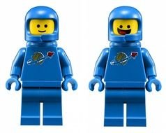 Clip art of blue LEGO figures