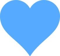 Blue Heart Clip Art N14