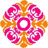 Damask Flourish Clip Art N2