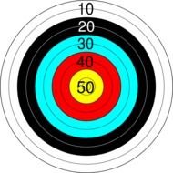 Archery Target Clip Art N18