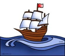 Colonial Ship Clip Art