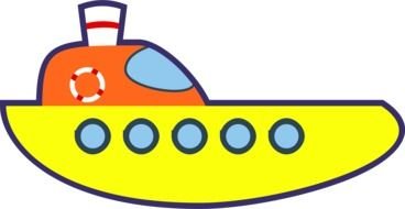 clipart of the Cartoon Boat