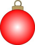 red Christmas Balls Clip Art drawing