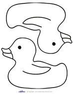 Rubber Duck Coloring Pages Printable