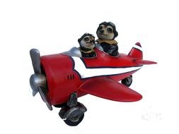 Clipart of Meerkat in a plane