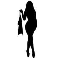 nice Woman Silhouette drawing