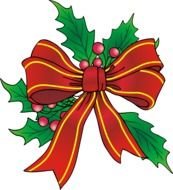 red Christmas bow