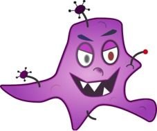 Clip Art Germs And Bacteria N2