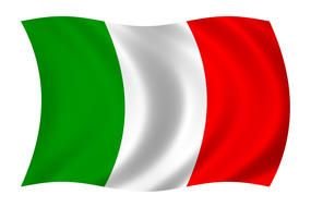 Italian Flag green white red drawing