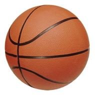 brown basketball ball with black stripes