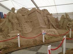 This Doctor Who Anniversary Sand Sculpture Fantastic