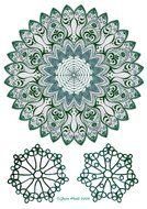 Clip art of Lace Pattern